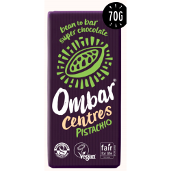 Ombar Raw Organic Chocolate - Pistachio Centre - 10 x 70g
